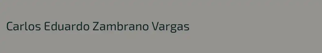 Carlos Eduardo Zambrano Vargas